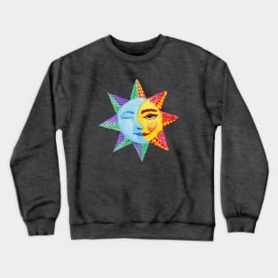 Sun and Moon Watercolor Crewneck Sweatshirt